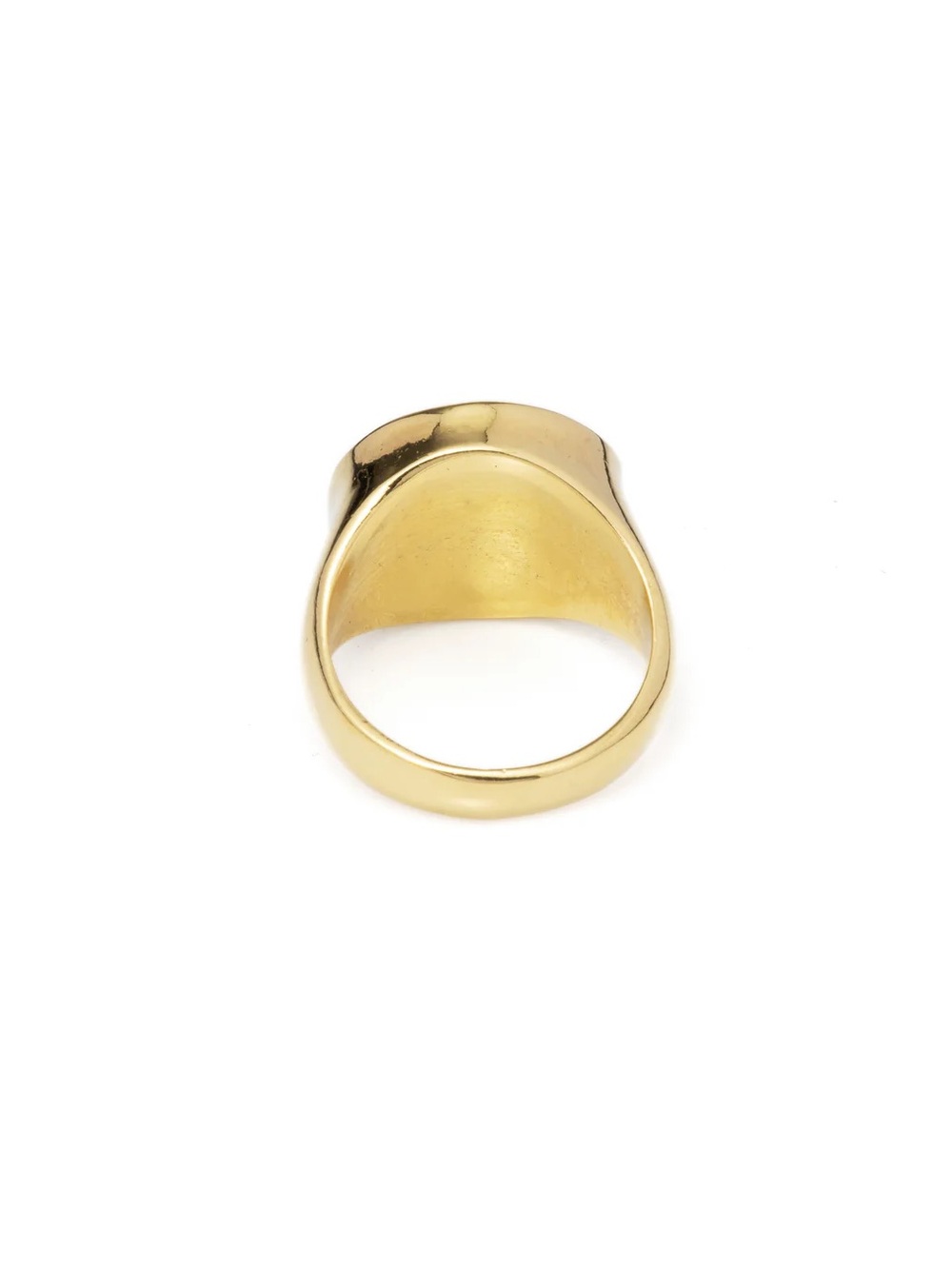 Rose Quartz Signet Ring 24k Gold Plated NWOT - Picture 7 of 8